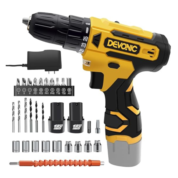 DEVONIC Cordless Drill Set