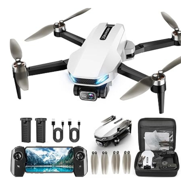 Drone with Camera for Adults, 2K HD GPS Drone