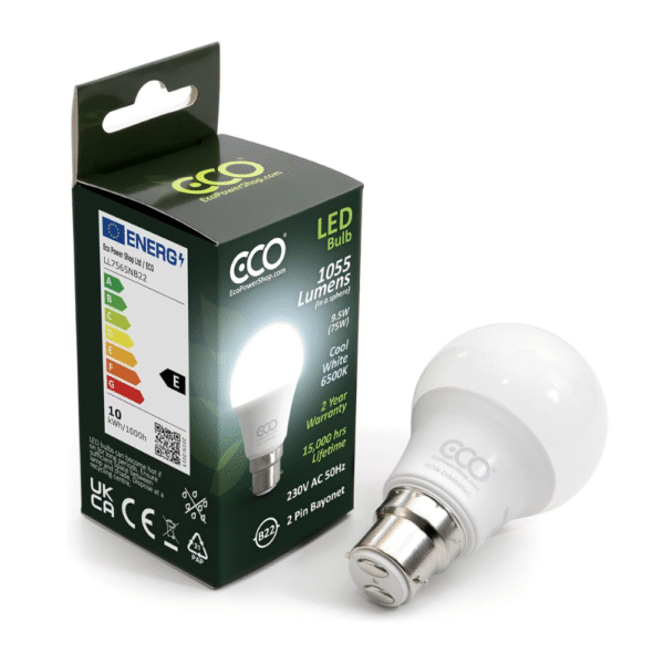 ECO 75W Equivalent B22 Bayonet Energy Saving LED Light Bulb